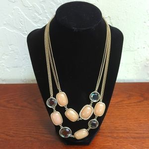 Kenneth Cole New York Four Strand Rose Gold Plated Statement Necklace